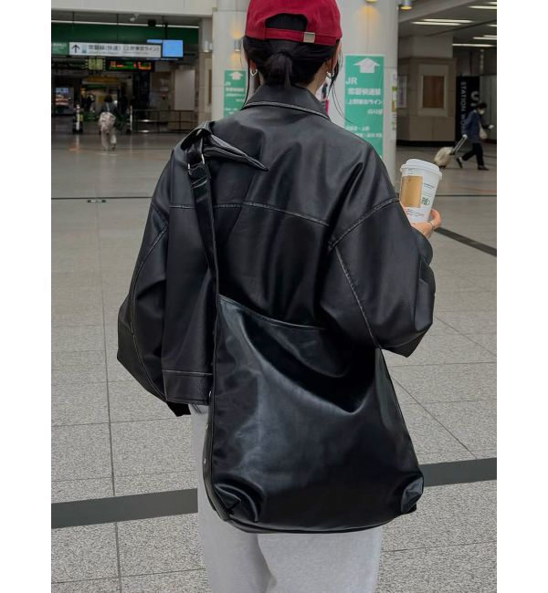 MURUA「フェイクレザーショルダーバッグ」|ショルダー・メッセンジャー|