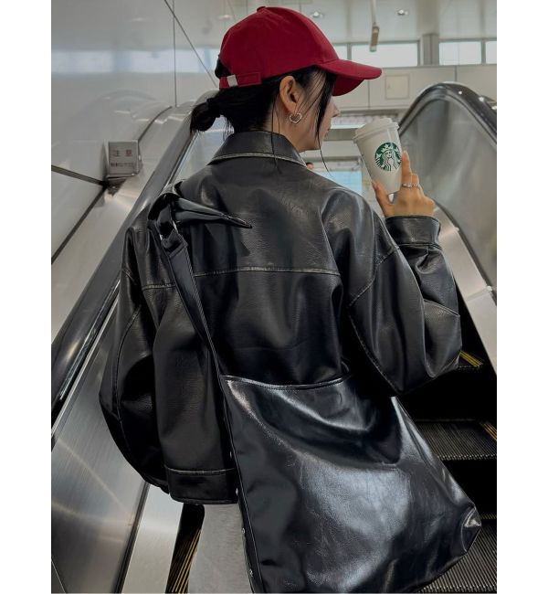 MURUA「フェイクレザーショルダーバッグ」|ショルダー・メッセンジャー|