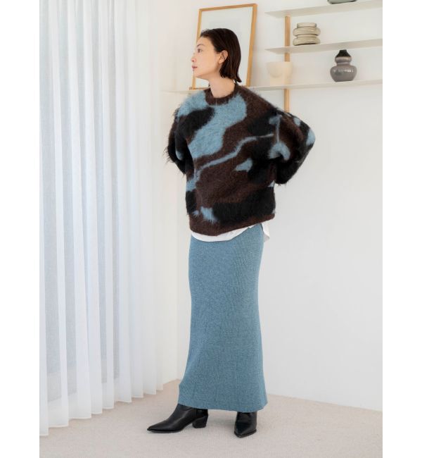 Ungrid「リブ編みマーメイドスカート」|スカート|