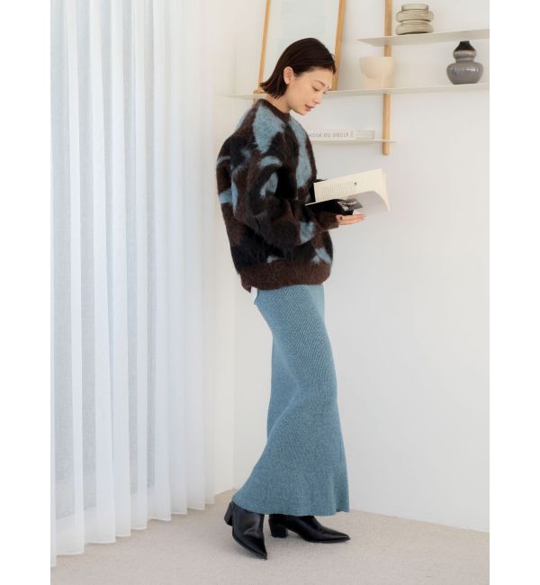 Ungrid「リブ編みマーメイドスカート」|スカート|