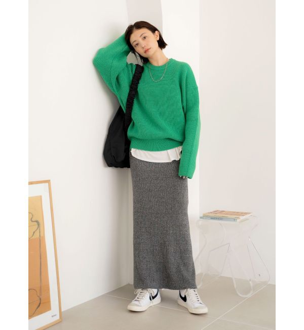 Ungrid「リブ編みマーメイドスカート」|スカート|