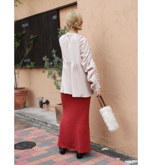 Ungrid「リブ編みマーメイドスカート」|スカート|