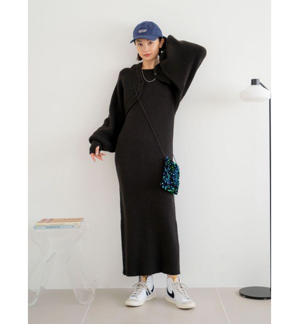 Ungrid「ボレロセットニットワンピース」|ワンピース|