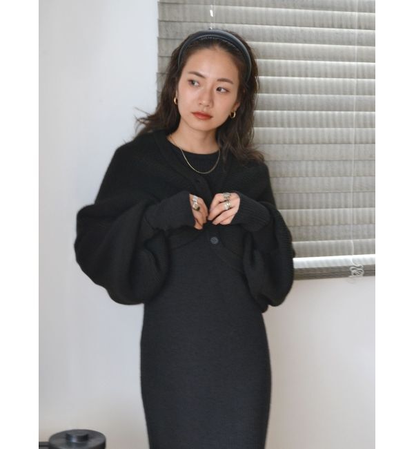 Ungrid「ボレロセットニットワンピース」|ワンピース|