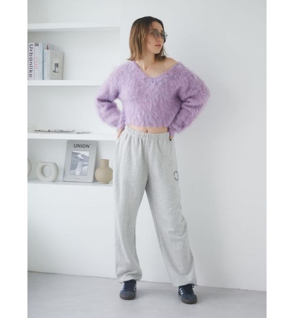Ungrid「エンブロイダリースウェットパンツ」|その他|