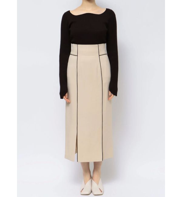 LAGUNAMOON「バイカラーパイピングスカート」|スカート|