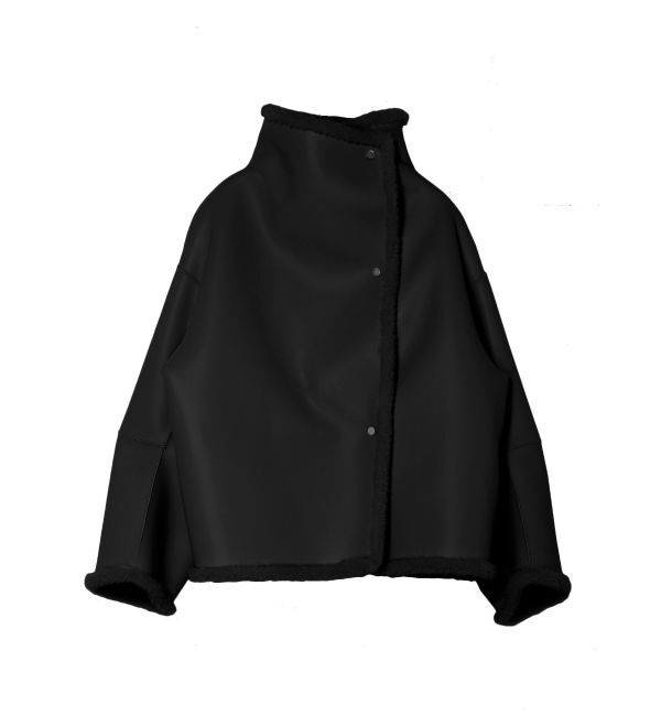 LAGUNAMOON「フェイクムートンスタンドカラーコート」|その他|