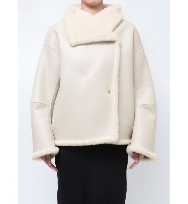 LAGUNAMOON「フェイクムートンスタンドカラーコート」|その他|