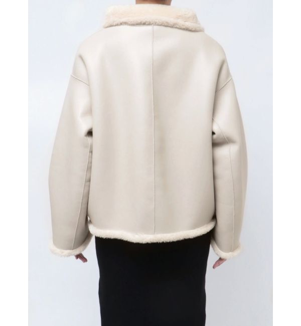 LAGUNAMOON「フェイクムートンスタンドカラーコート」|その他|