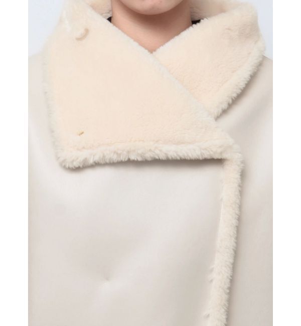 LAGUNAMOON「フェイクムートンスタンドカラーコート」|その他|