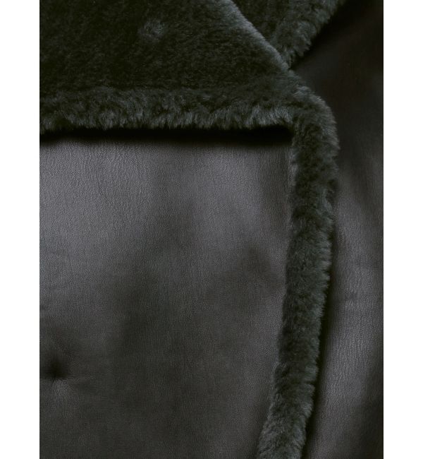 LAGUNAMOON「フェイクムートンスタンドカラーコート」|その他|