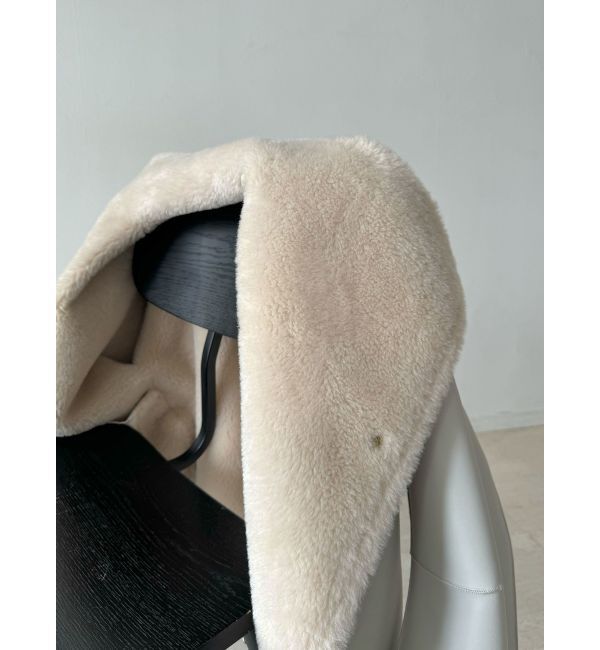 LAGUNAMOON「フェイクムートンスタンドカラーコート」|その他|