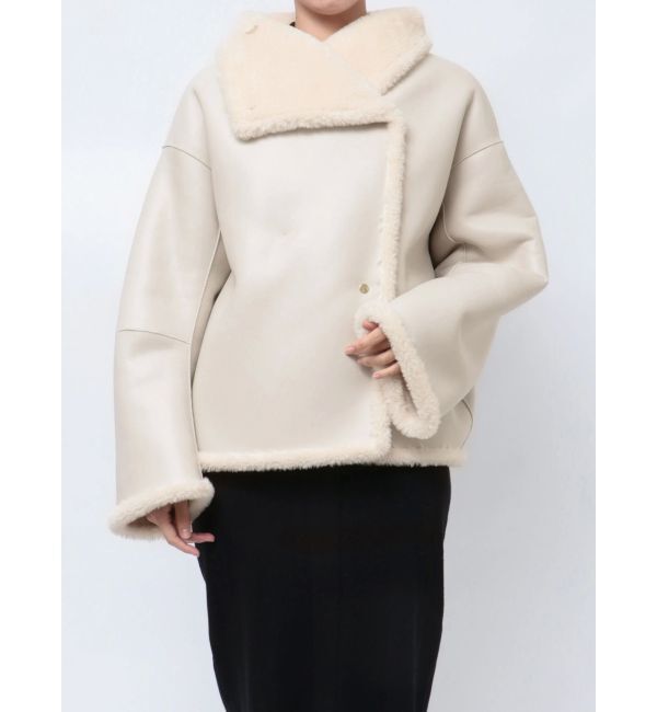 LAGUNAMOON「フェイクムートンスタンドカラーコート」|その他|