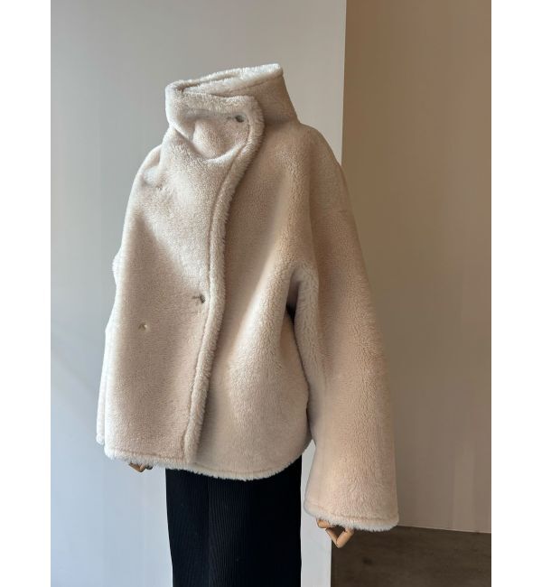 LAGUNAMOON「フェイクムートンスタンドカラーコート」|その他|