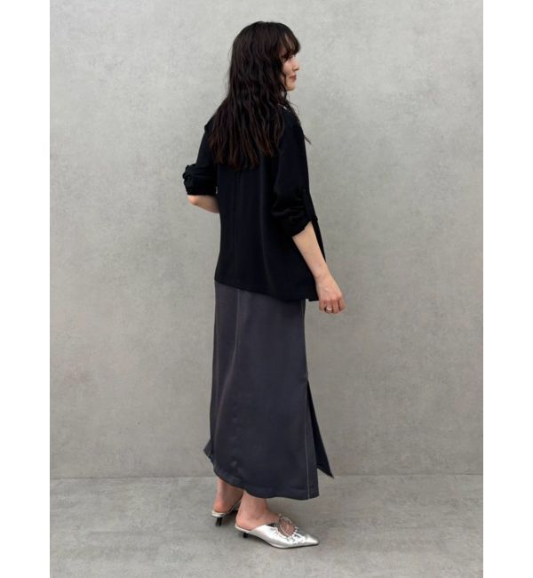 LAGUNAMOON「【WEB限定】サテンIラインワンピース」|ワンピース|