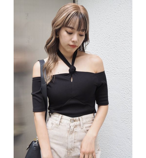 EVRIS「ボトルネックデザインオフショルトップス」|Tシャツ・カットソー|