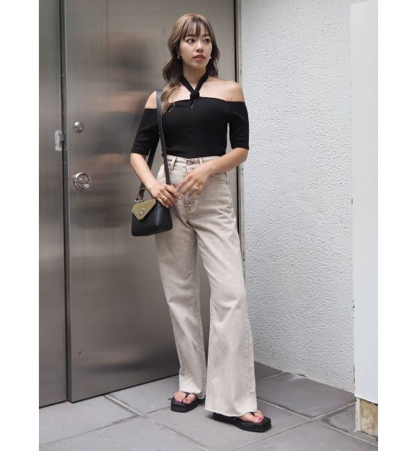 EVRIS「ボトルネックデザインオフショルトップス」|Tシャツ・カットソー|