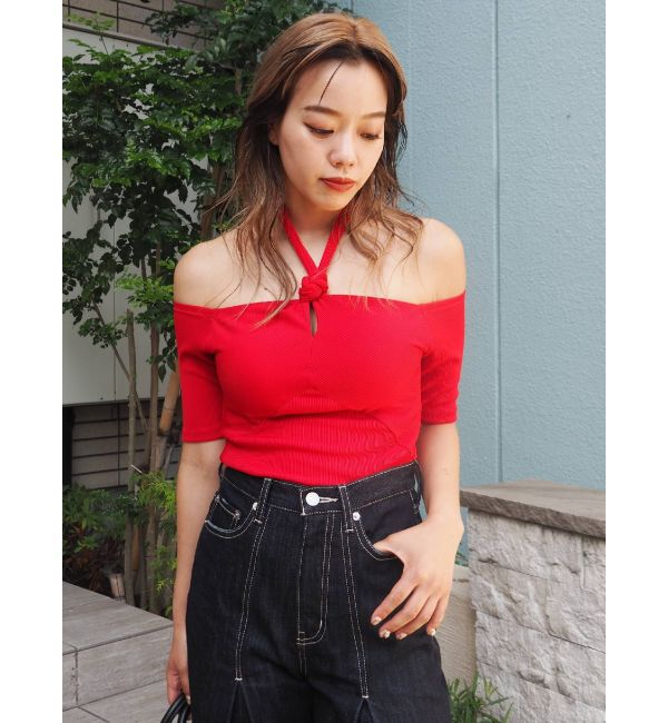 EVRIS「ボトルネックデザインオフショルトップス」|Tシャツ・カットソー|