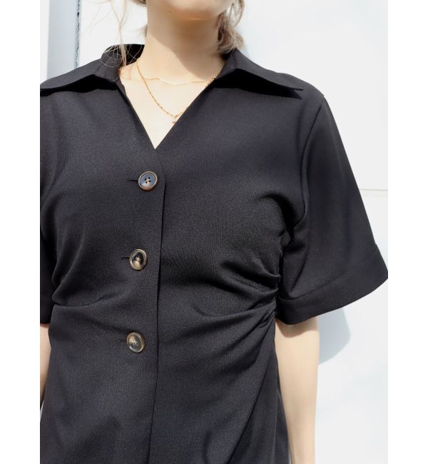 EVRIS「シャツミニワンピース」|ワンピース|