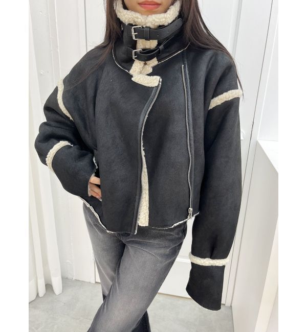 EVRIS「ショートボアブルゾン」|ブルゾン・スタジャン|