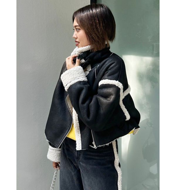 EVRIS「ショートボアブルゾン」|ブルゾン・スタジャン|