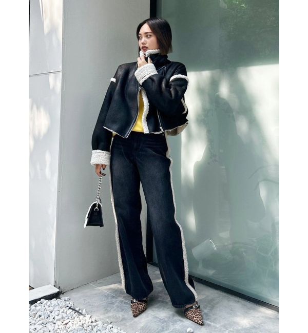 EVRIS「ショートボアブルゾン」|ブルゾン・スタジャン|