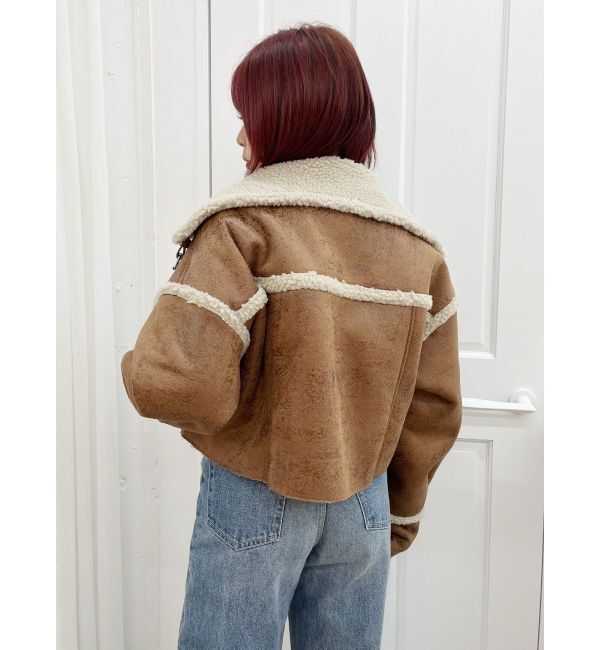 EVRIS「ショートボアブルゾン」|ブルゾン・スタジャン|