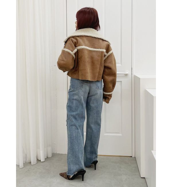 EVRIS「ショートボアブルゾン」|ブルゾン・スタジャン|