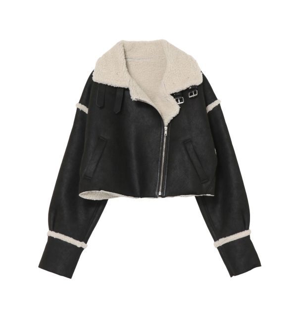 EVRIS「ショートボアブルゾン」|ブルゾン・スタジャン|