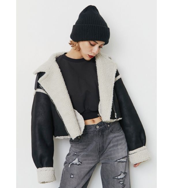 EVRIS「ショートボアブルゾン」|ブルゾン・スタジャン|