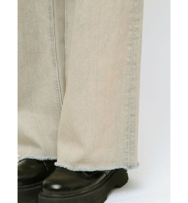 EVRIS「ダメージワイドヴィンテージライクデニムパンツ」|デニム|