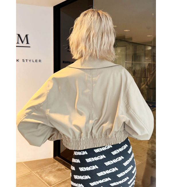 GYDA「GGチェーンショートジャケット」|ブルゾン・スタジャン|