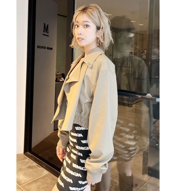 GYDA「GGチェーンショートジャケット」|ブルゾン・スタジャン|