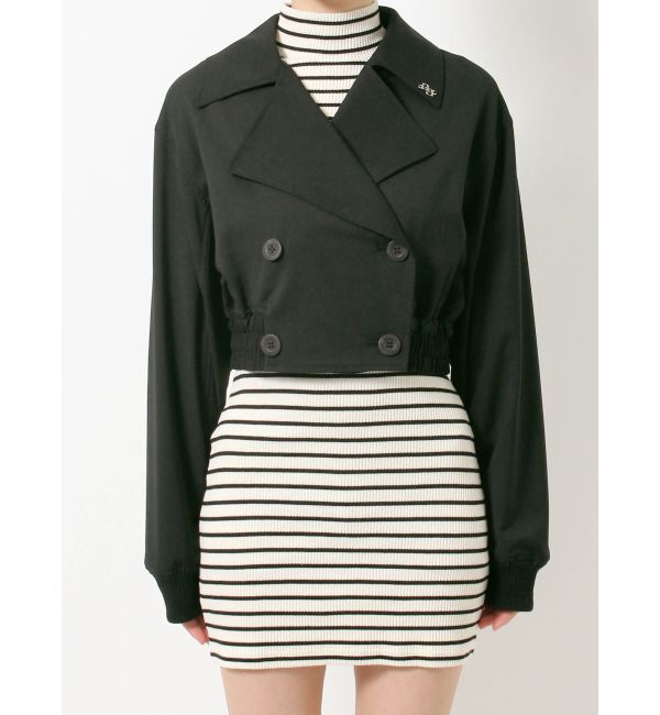 GYDA「GGチェーンショートジャケット」|ブルゾン・スタジャン|