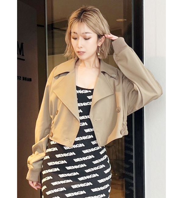 GYDA「GGチェーンショートジャケット」|ブルゾン・スタジャン|