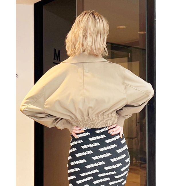 GYDA「GGチェーンショートジャケット」|ブルゾン・スタジャン|