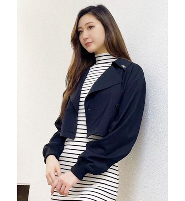 GYDA「GGチェーンショートジャケット」|ブルゾン・スタジャン|