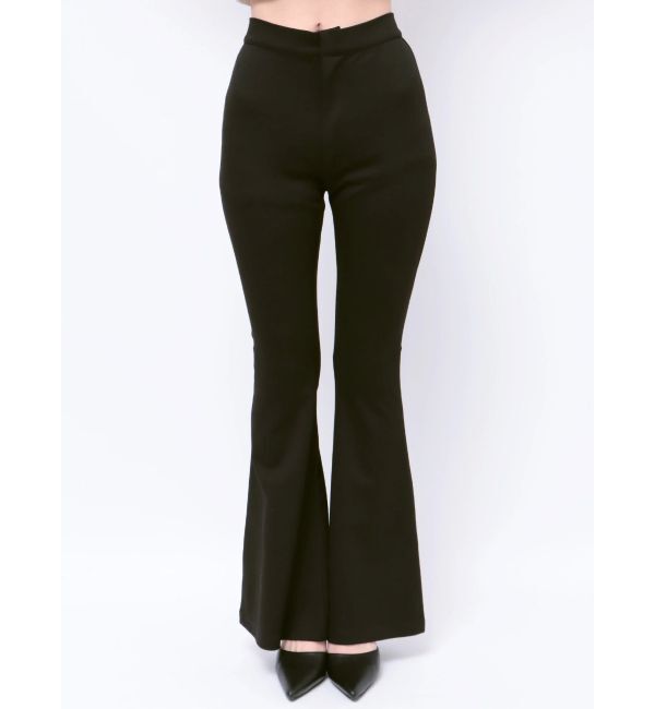 GYDA「ハイウエスト カットジャカード フレアパンツ」|その他|