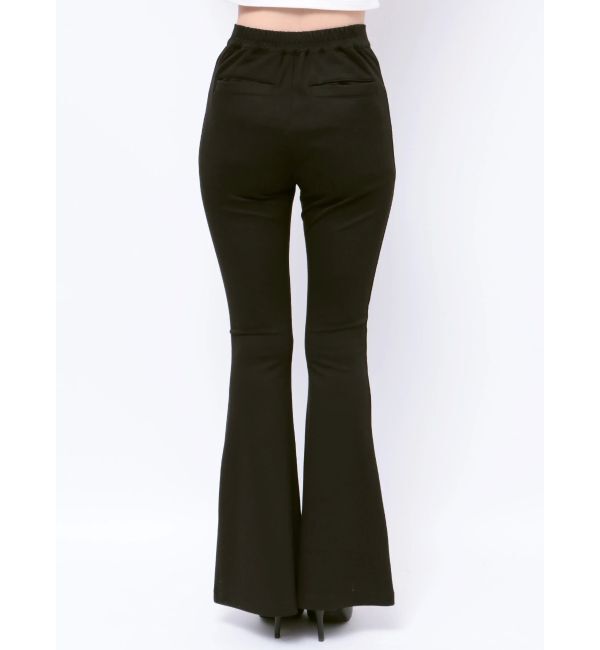 GYDA「ハイウエスト カットジャカード フレアパンツ」|その他|