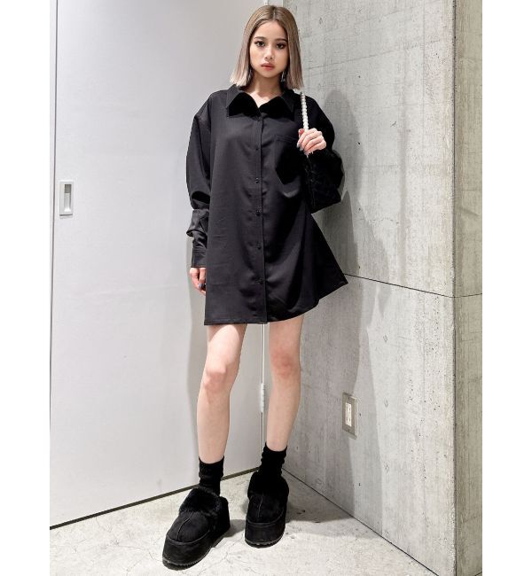 GYDA「GYGYシャツワンピース」|ワンピース|