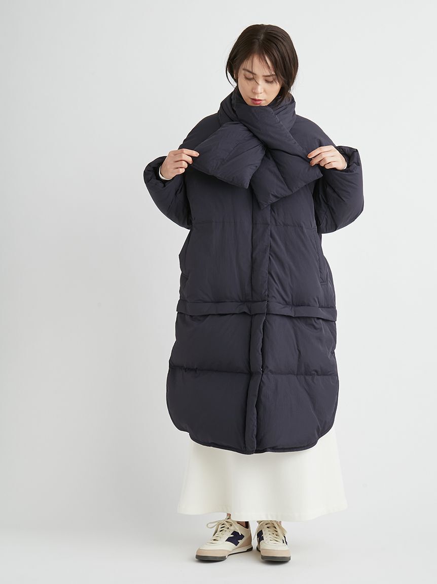 emmi atelier「【金子綾 for emmi】ecoマルチウェイダウンコート」|ダウン|