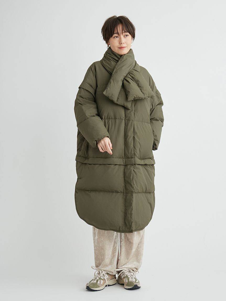 emmi atelier「【金子綾 for emmi】ecoマルチウェイダウンコート」|ダウン|