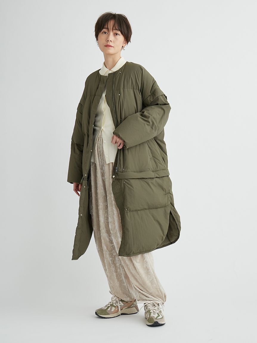 emmi atelier「【金子綾 for emmi】ecoマルチウェイダウンコート」|ダウン|