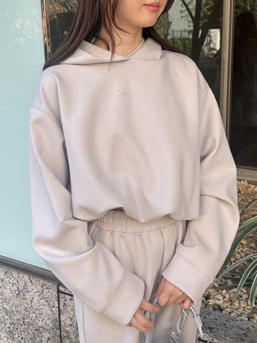 emmi atelier「【IPSA/emmi】ダンボールフーディートップス」|Tシャツ・カットソー|