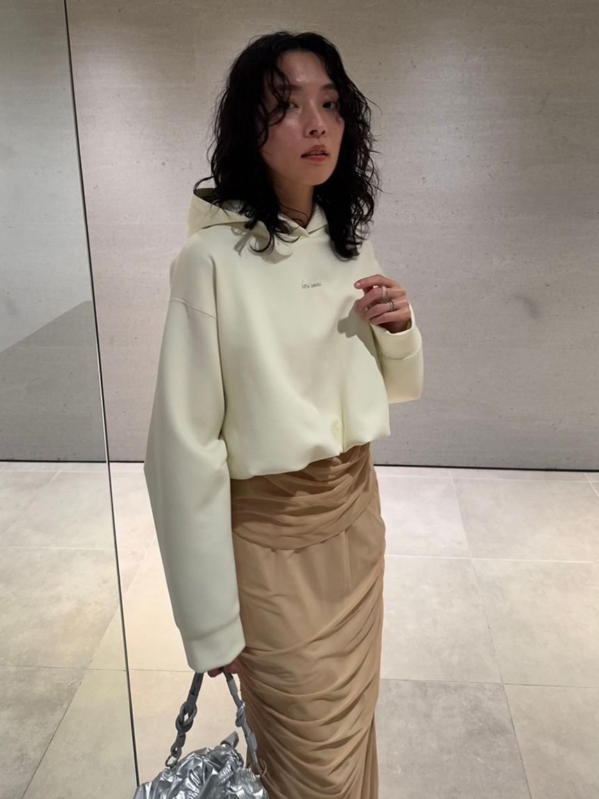 emmi atelier「【IPSA/emmi】ダンボールフーディートップス」|Tシャツ・カットソー|