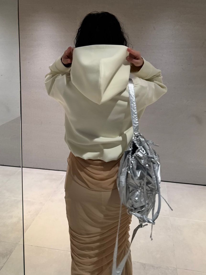 emmi atelier「【IPSA/emmi】ダンボールフーディートップス」|Tシャツ・カットソー|