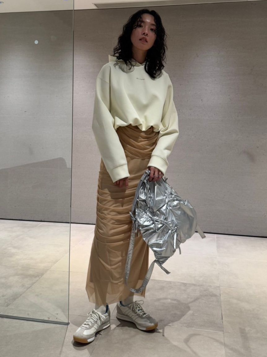 emmi atelier「【IPSA/emmi】ダンボールフーディートップス」|Tシャツ・カットソー|