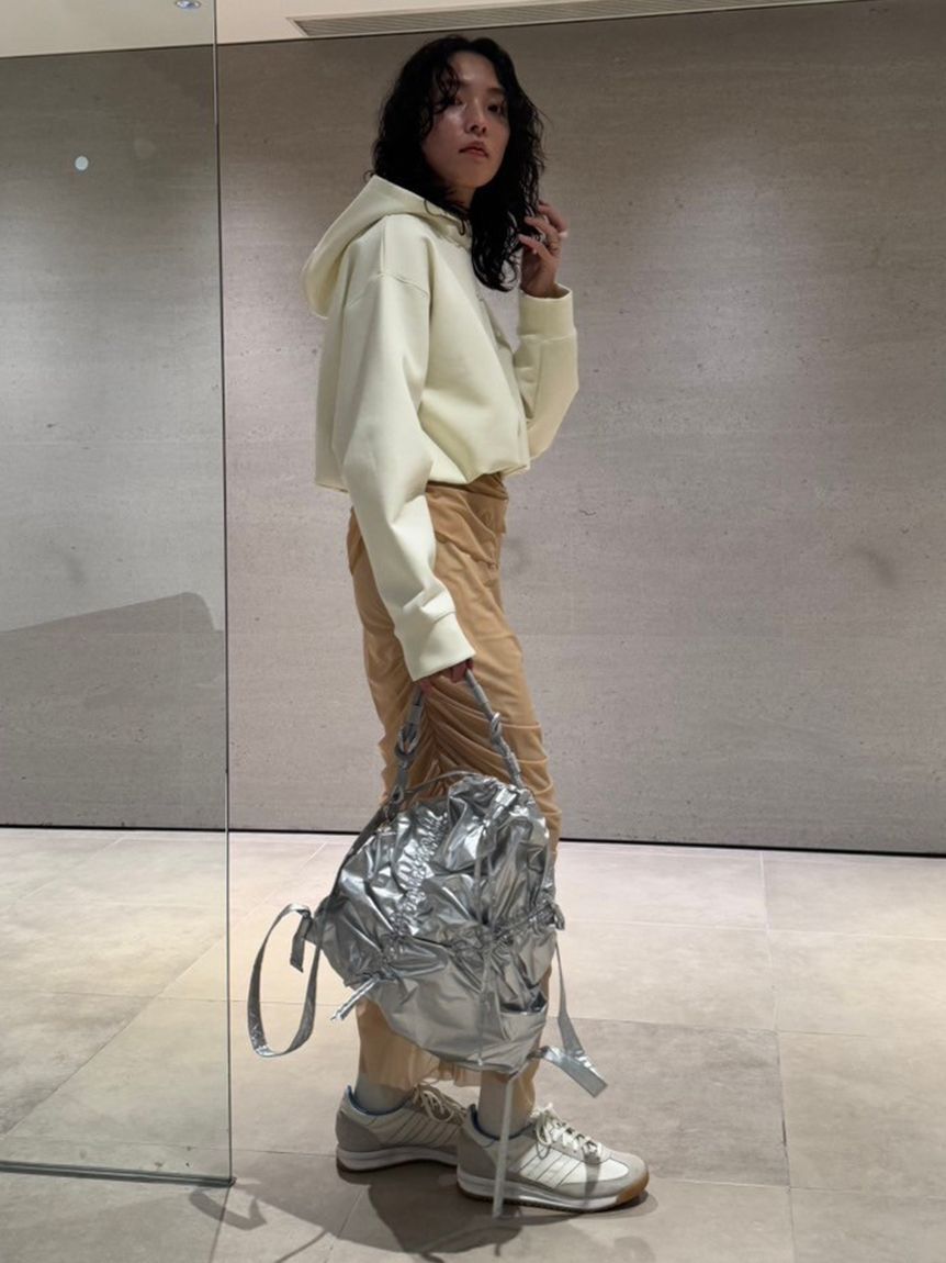 emmi atelier「【IPSA/emmi】ダンボールフーディートップス」|Tシャツ・カットソー|