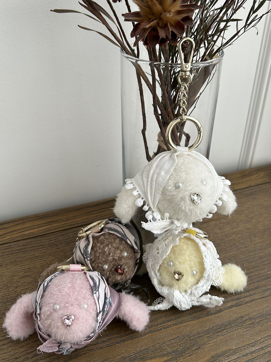 SNIDEL「スカーフモッフィーチャーム」|キーケース|