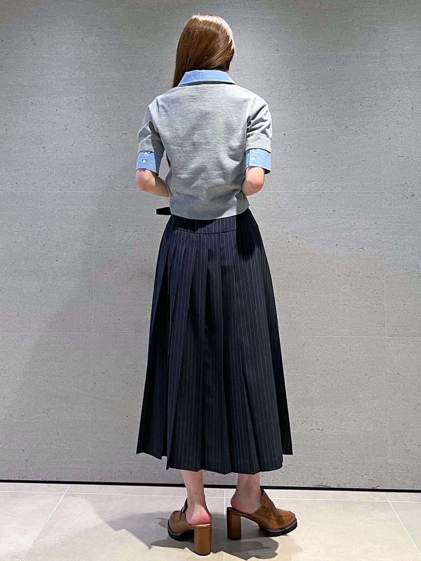 SNIDEL「ベルト付きプリーツロングスカート」|スカート|